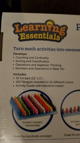 Learning Resources Penguins On Ice Math Activity Set, 110 Pieces