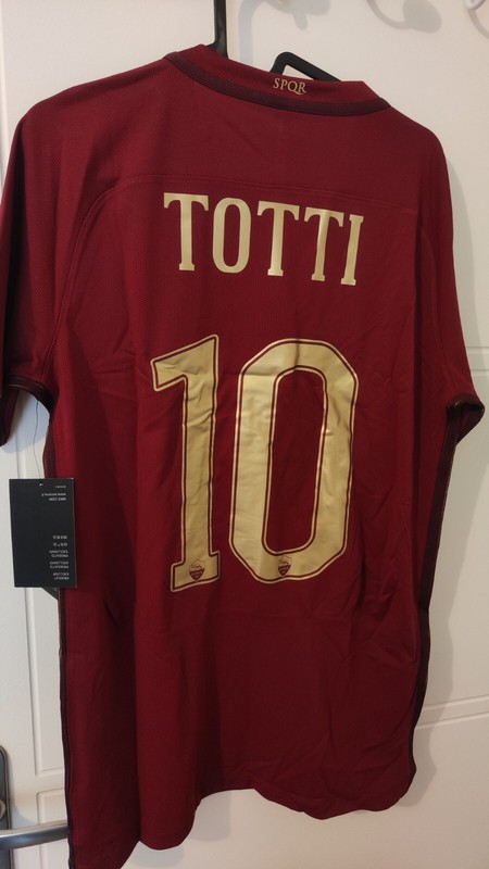 Maglia Calcio Limited Totti 10 As Roma Nike Maglia Derby Spqr Addio 2017 Shirt