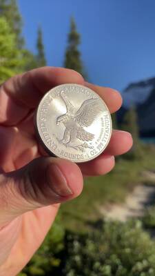 1 Troy Ounce .999 Fine Pure Titanium Walking Liberty Eagle
