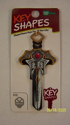 Dagger Shape Kwikset house key blank.