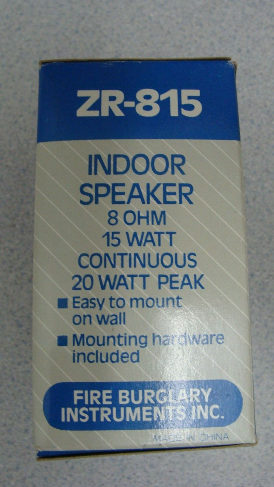 FBII ZR-815 Indoor Speaker ZR815 NEW NOS