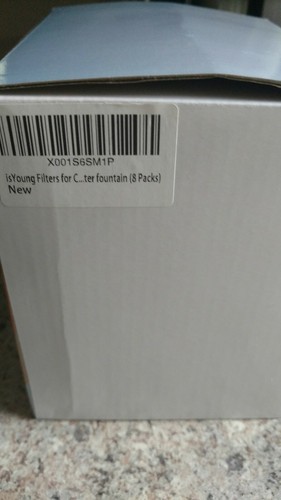 IsYoung Pet Fountain Premium Activated Carbon Filters 7 CT. Hard plastic bottom