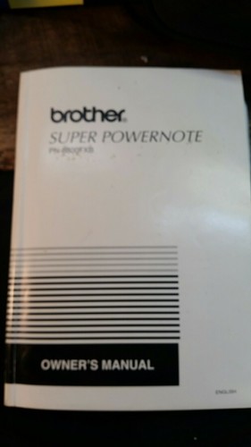 Vtg Brother Super Powernote PN-8800 FXB Personal Computer , manual, case, Floppy