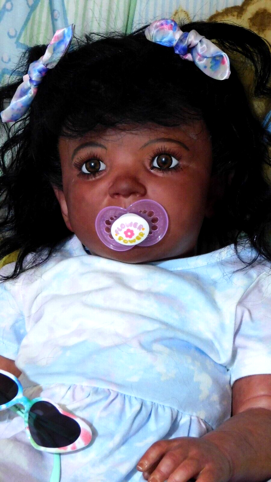 Realborn 32" Toddler Emmy big baby girl reborn biracial ethnic