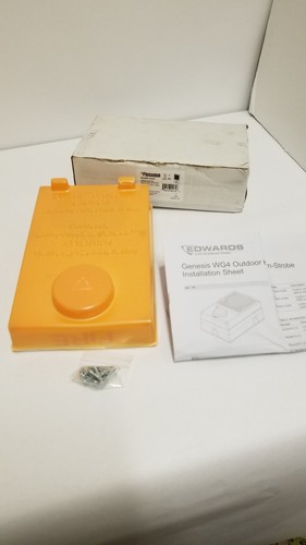 Edwards Genesis Outdoor/Indoor Horn Strobe, WG4WF-HVMC White w/Red Fire Marking