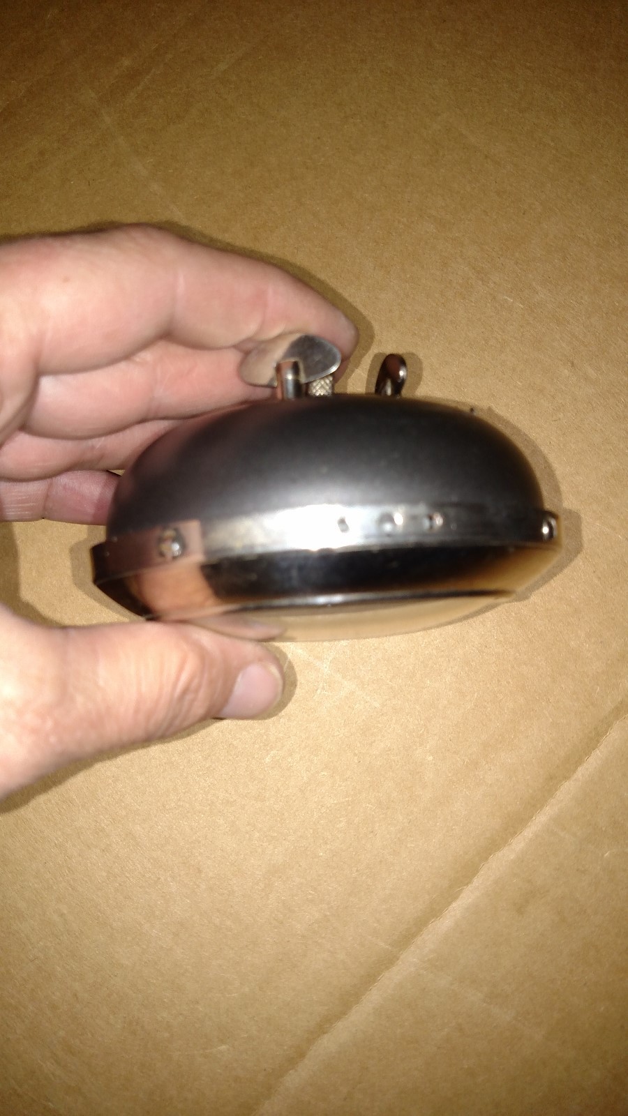 Vintage Westclox Baby Ben Alarm Clock 61V 2A? Gold Tone Steampunk Wind Up