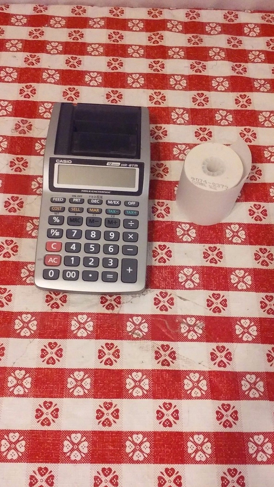 Printing Calculator Casio HR-8TM Plus Desktop Business 7-10/17