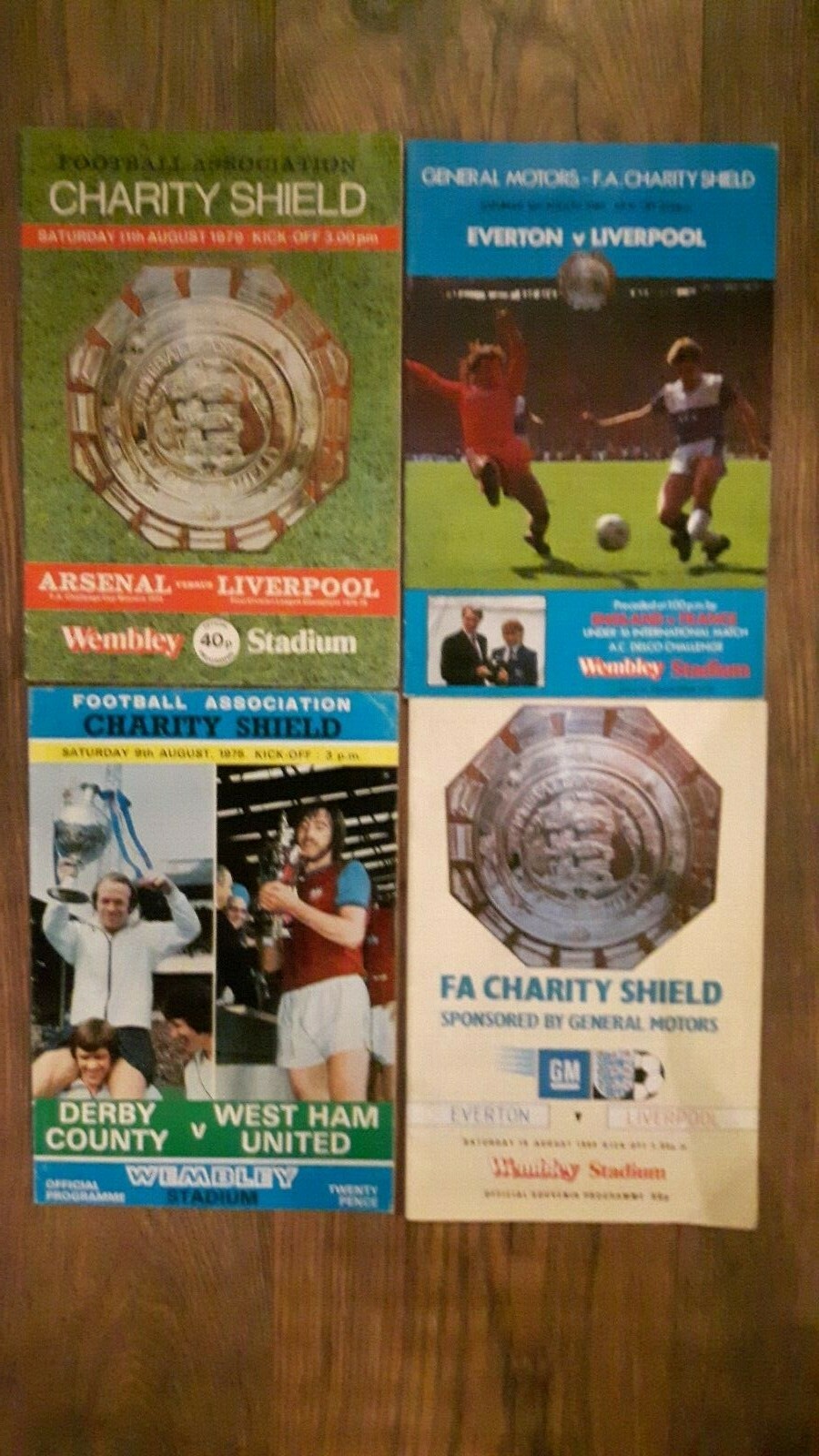 FA Shield Programmes 1975 2015 Everton