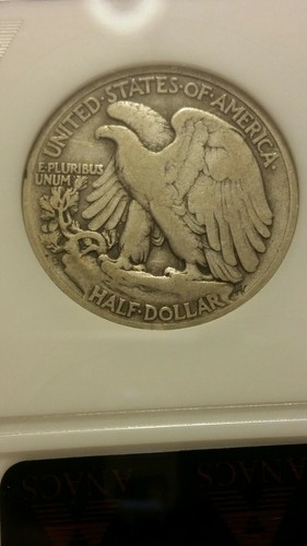 1921-S 50C ANACS VF20 Walking Liberty Half Dollar