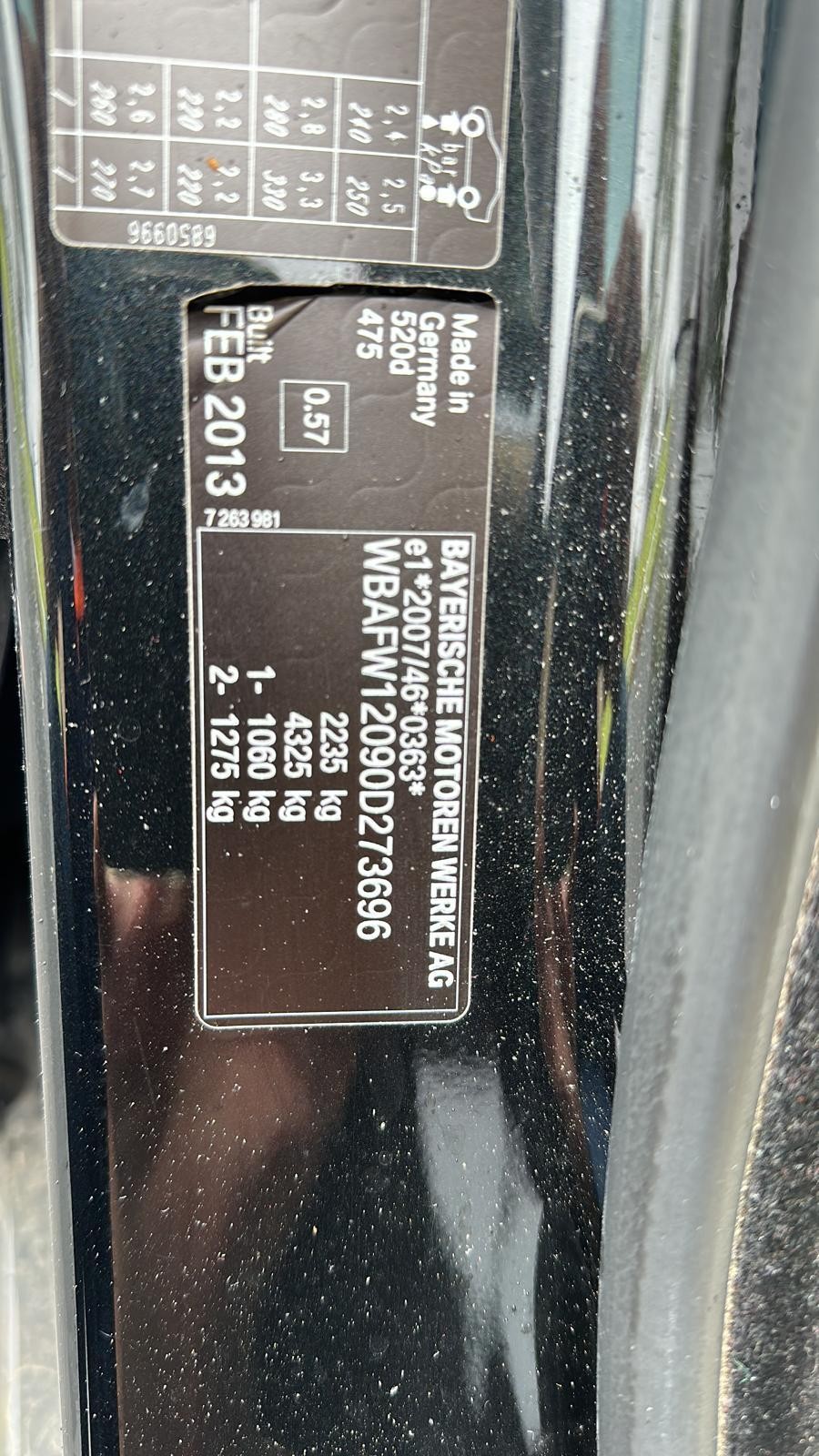 BMW 5 SERIES 2010-2017 COURTESY LIGHT FRONT (CENTRE), W/ SUNROOF CONTROLS TYPE, - thumbnail 4