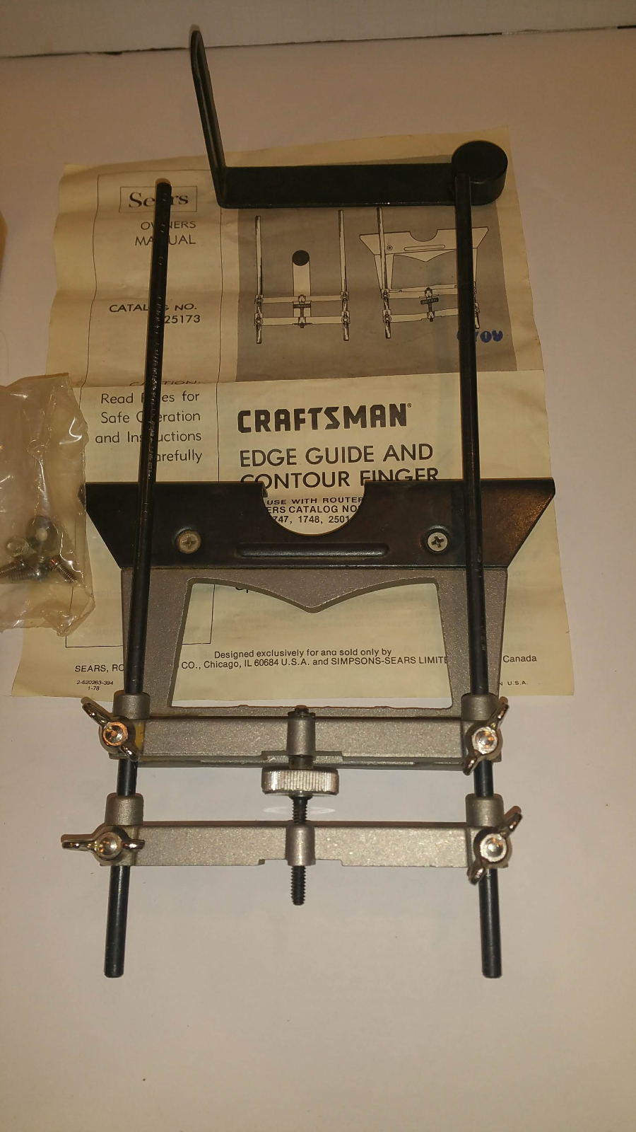 Craftsman Router Edge Guide & Contour Finger 9-25173