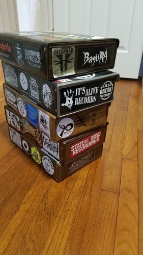 Lot Of 5 Cassette Tape Carrying Cases Holders Vintage