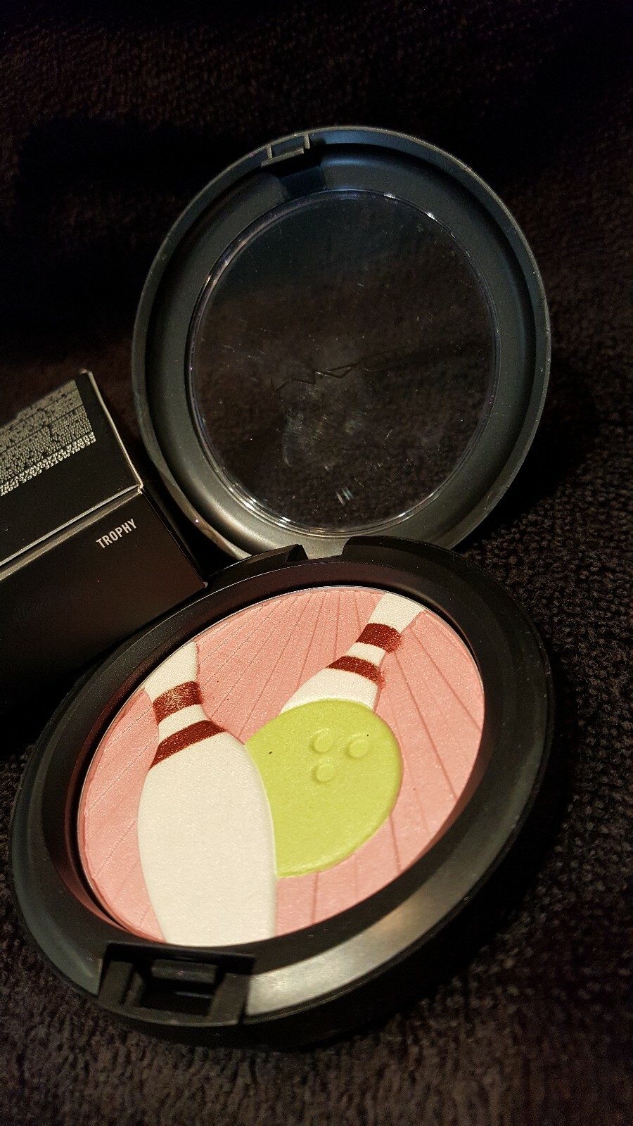 Mac Cosmetics Pearlmatte Face Powder Blush TROPHY IT'S a STRIKE NEW in BOX