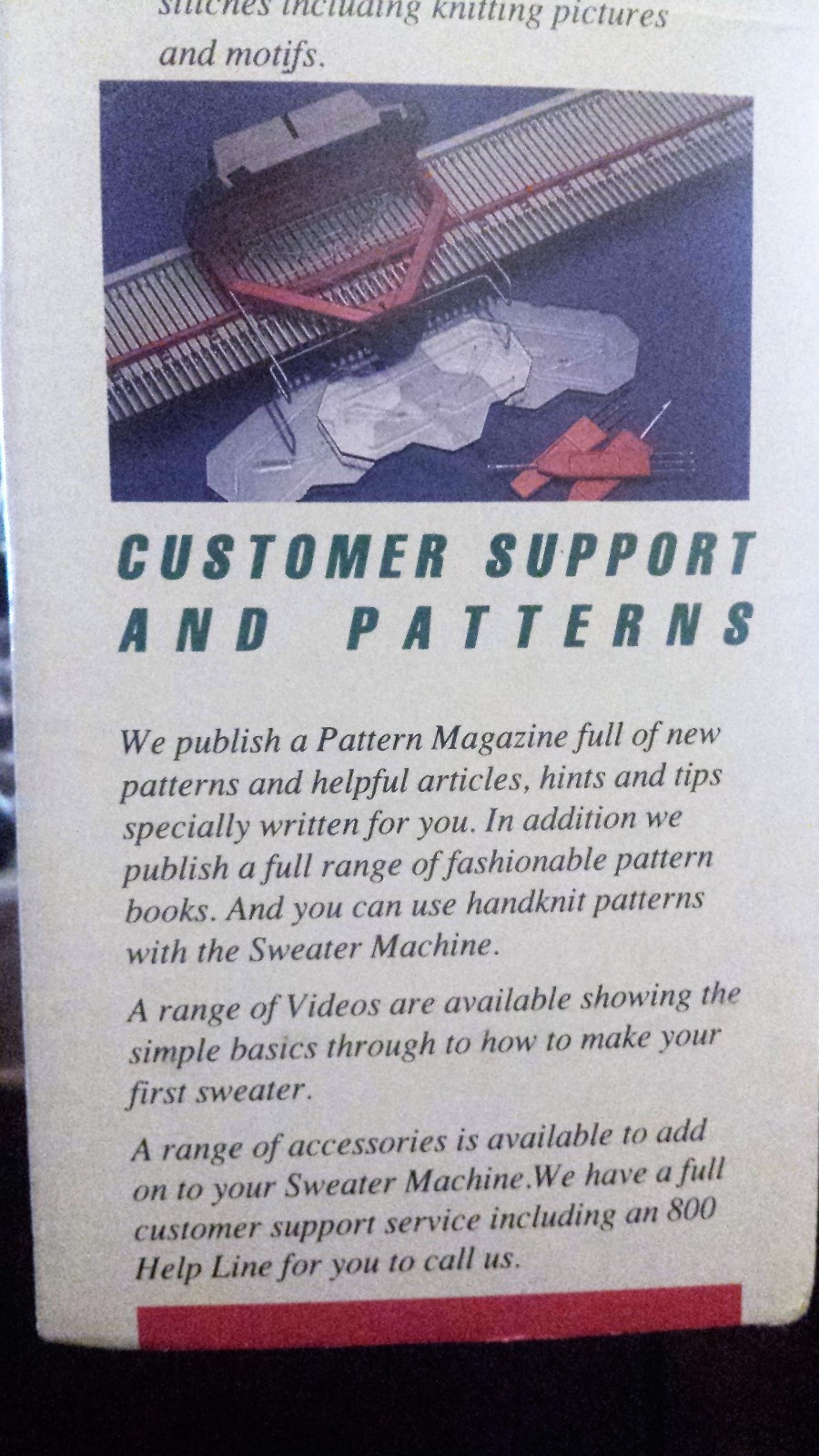 Sweater Machine Knitting Machine Complete With Instructions