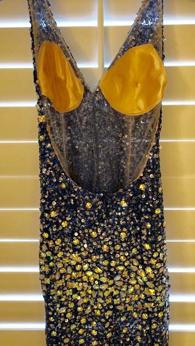 Blue Sparkly Prom Dress