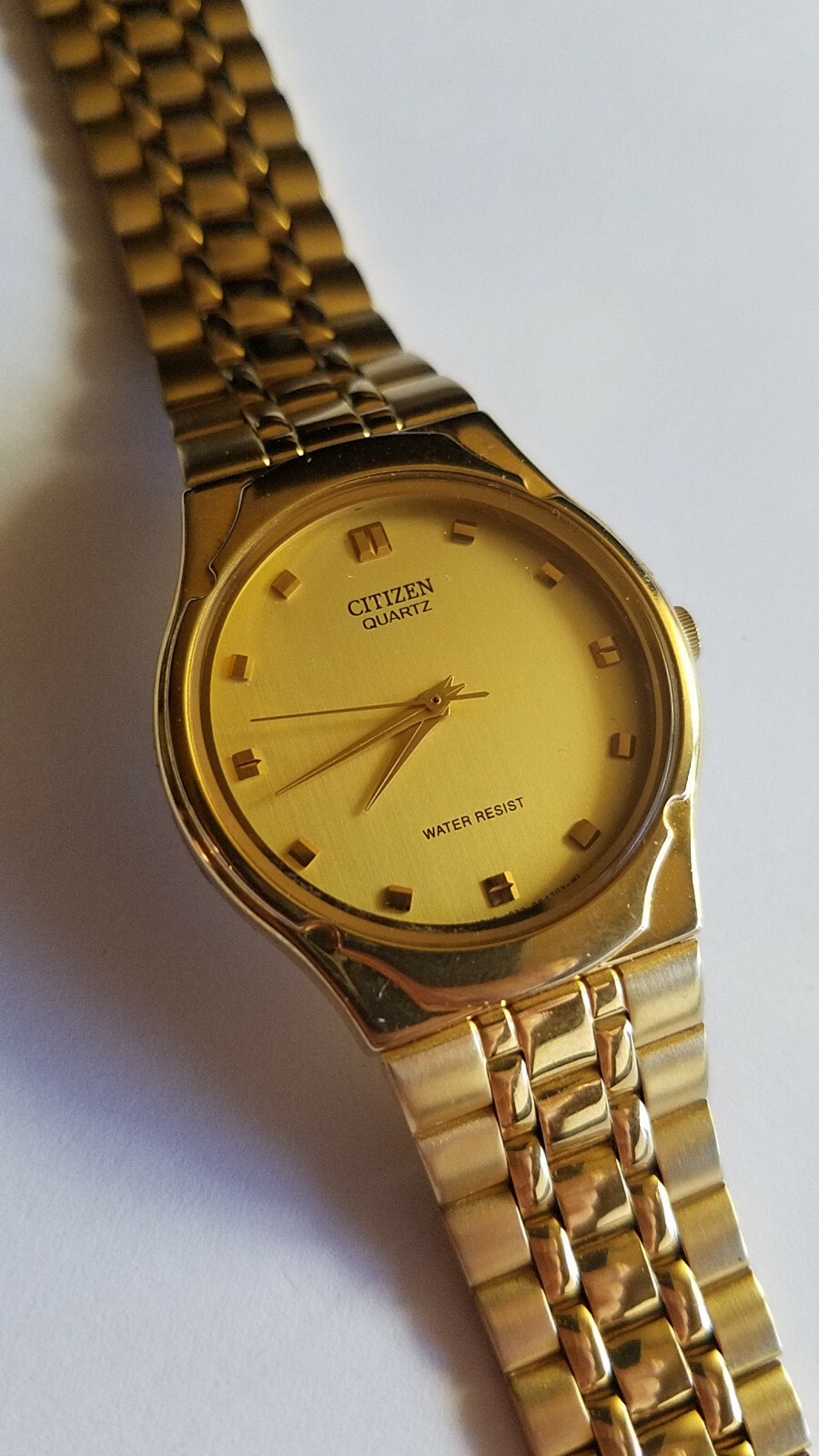 CITIZEN ゴールドメタル置時計 CITIZEN シチズン 置き時計 レトロ ゴールド 金色 - メルカリ