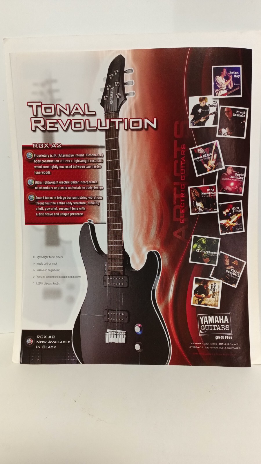 Yamaha　RGX A2 RGXA2 - Features - Electric Guitars - Guitars, Basses & Amps