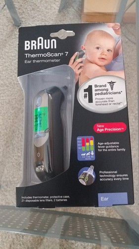 Braun IRT6520 ThermoScan 7 Ear Thermometer PLUS 40ct lens filter covers