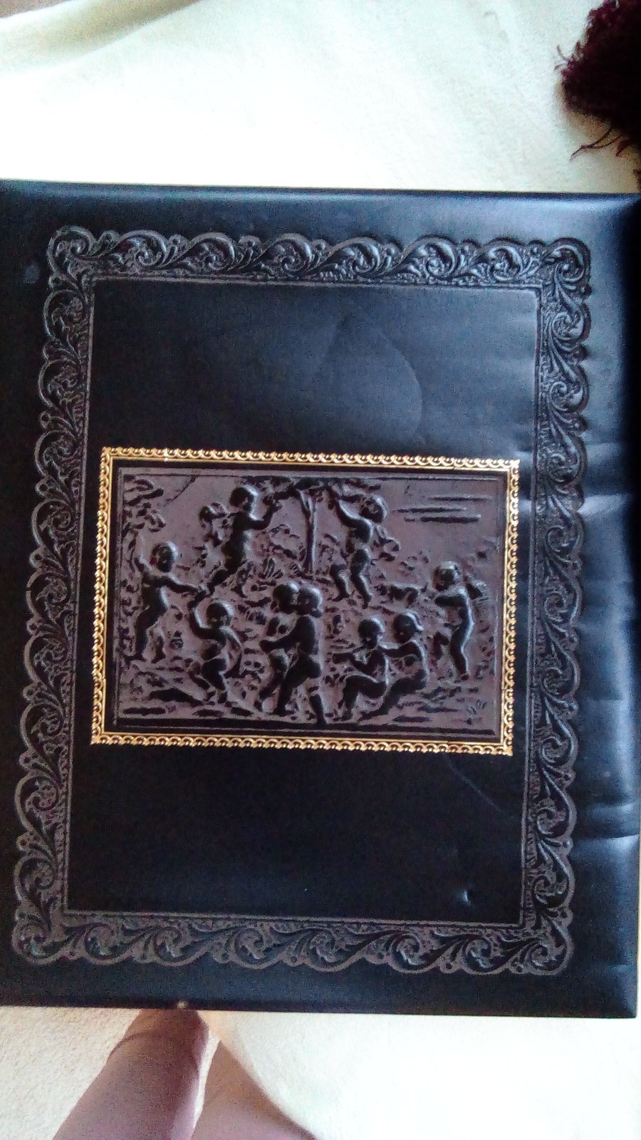 Large Leather Embossed Album Pictures Scrape Book