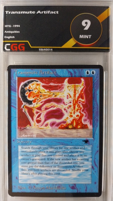 Transmute Artifact Cgg 9 Mint Mtg Antiquities 18640014
