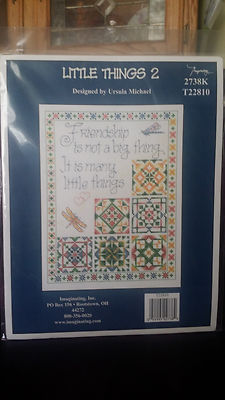 ''Little Things 2'' Imaginating Cross Stitch Kit NIP With Pattern, Floss + Aida 
