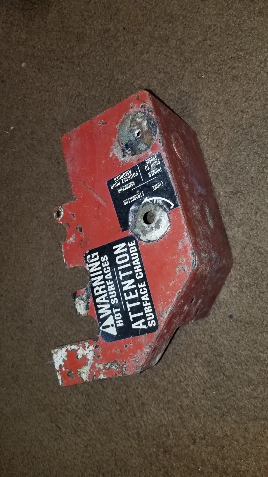 Tecumseh 7hp H70 Snow Blower Engine Carb Cover Heater Box 34581 Toro 724 524 624