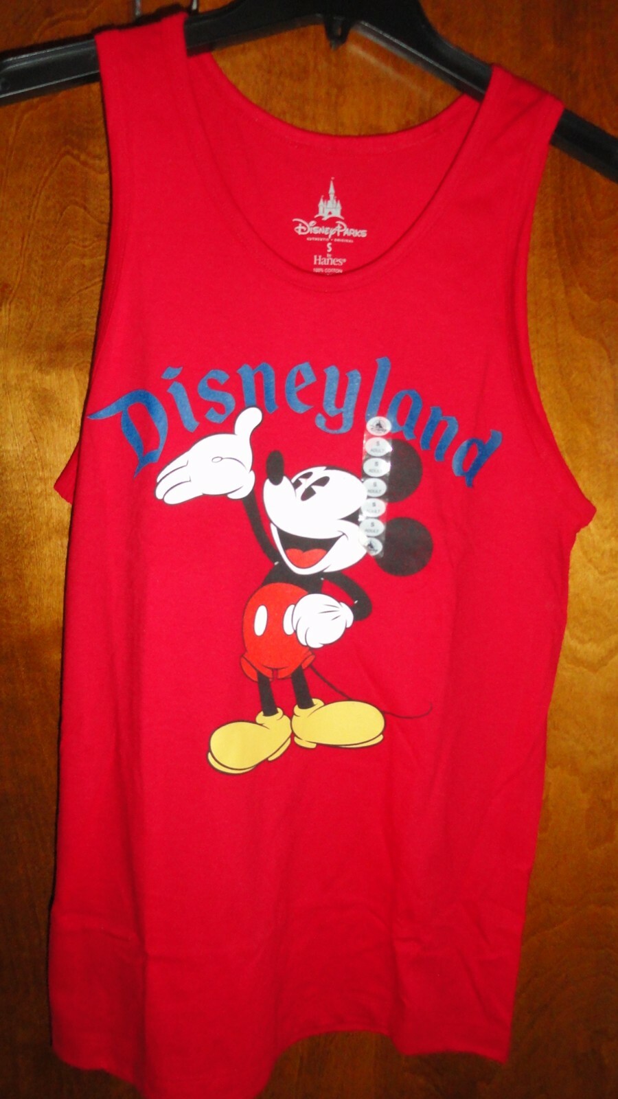 Small Adult Red Mickey Mouse Disneyland Tank Top NWT | eBay