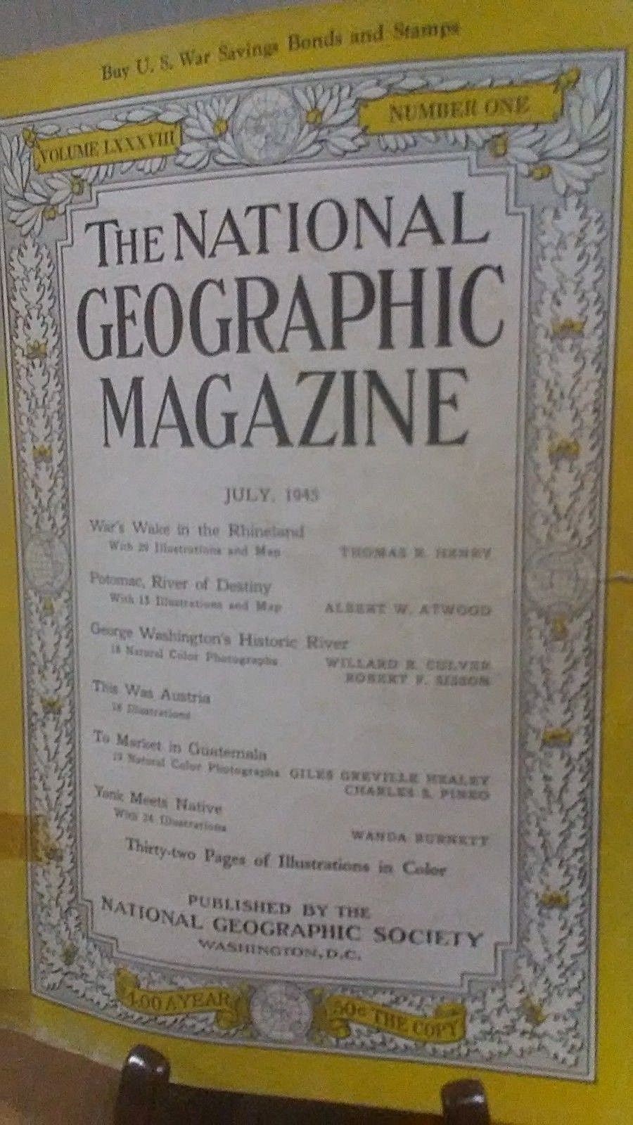 National Geographic Magazine Nat Geo July 1945(NG22) | eBay