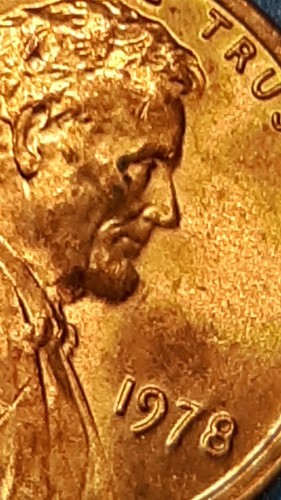 1978 P Lincoln Memorial Cent -CUD RIM-DIE CRACK