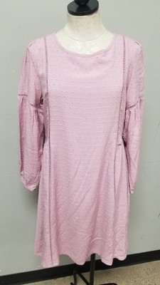 NWT Matilda Jane Turn On The Charm Pink Long Sleeve Dress Women's Sz S