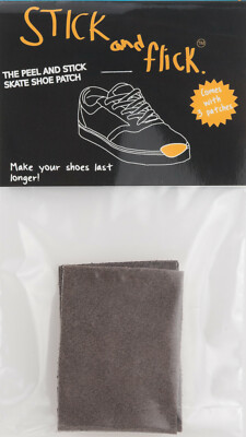 Stick and Flick Patches - Dark Gray - Suede - Skate Shoe Repair Stick & Flick 