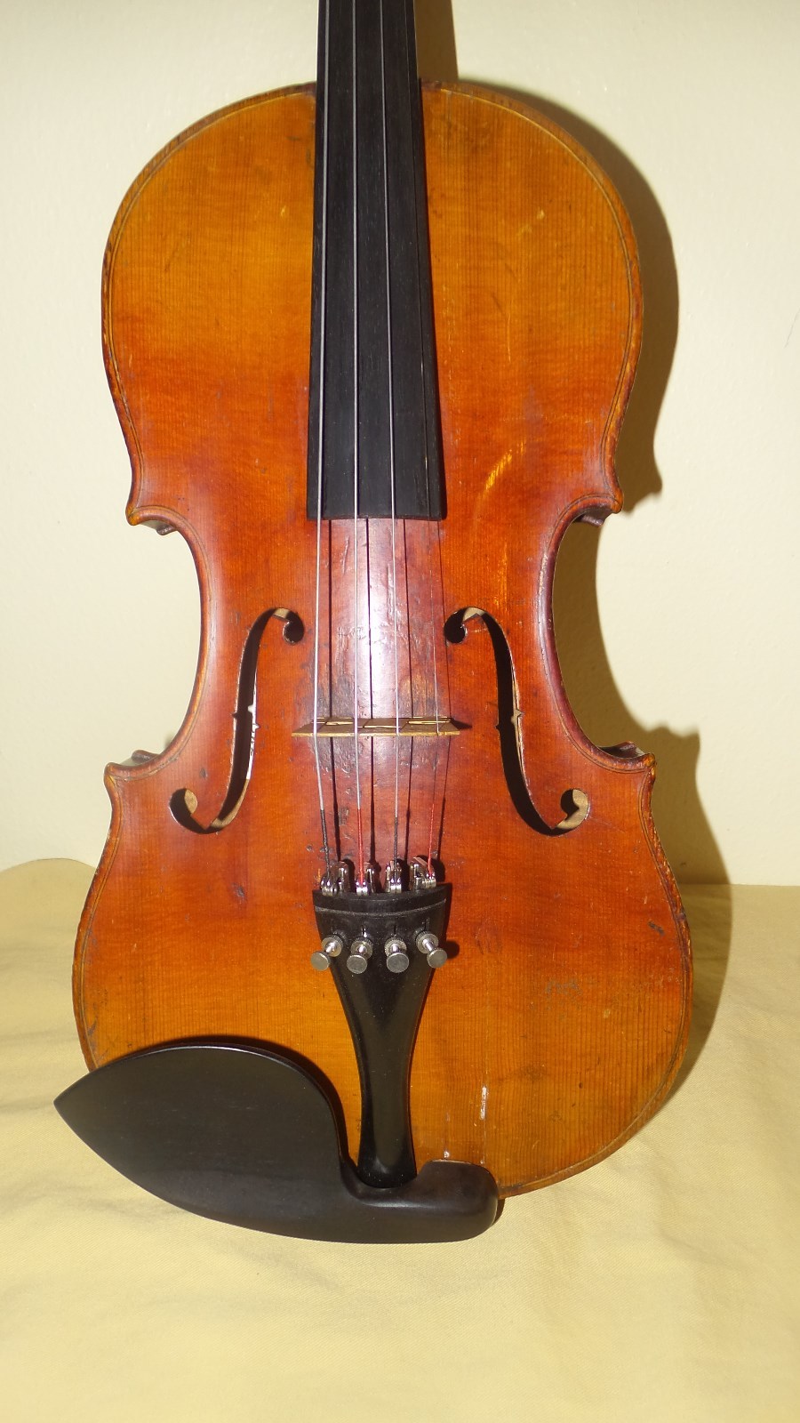 Gorgeous Antique Vintage Violin, German Made, Great Figured Maple