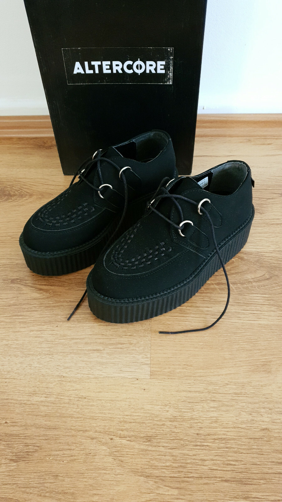 Vintage Creeper PLATEAU Halbschuhe Schnürrschuhe Rockabilly Vintage Creeper PLATEAU Halbschuhe Schnürrschuhe Rockabilly