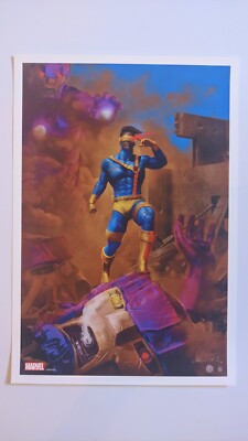 Chris Skinner X-Men Cyclops Art Print Bottleneck Gallery AP #s Match XX/14 13x19