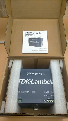 TDK-LAMBDA DPP480-48-1 DIN Rail Power Supply. 480Watts. 48Volts.20 A