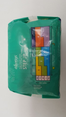 12 packs Always Ultra Thin Regular Size 1 Pads with Flexi-Wings Total 216 Pads