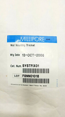 Millipore Elix/RiOs & Milli-Q Systems Wall Mounting Bracket Cat # SYSTFIX01