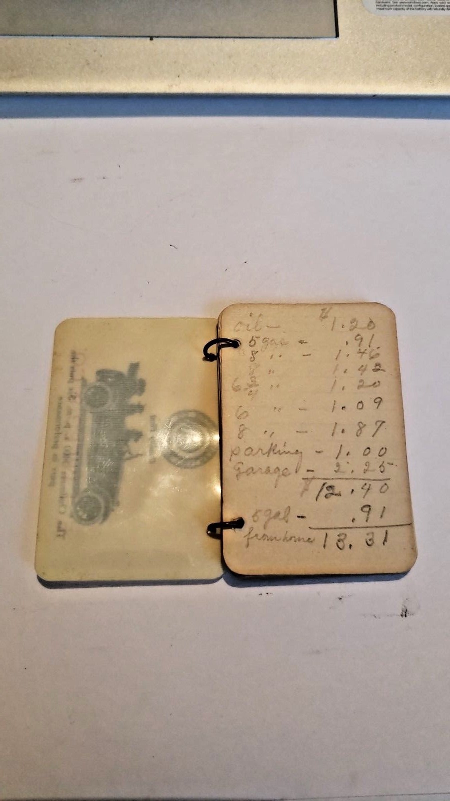 RARE CELLULOID LEDGER1908 1909 1910 CMC Chalmers Motor Company RARE!!!!