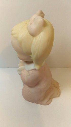 Vintage Homco Figurine Home Interiors Praying Girl with Doll, Porcelain