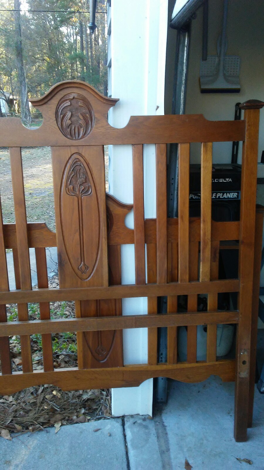 Beautiful Solid Wood  Antique Oak Double Bed