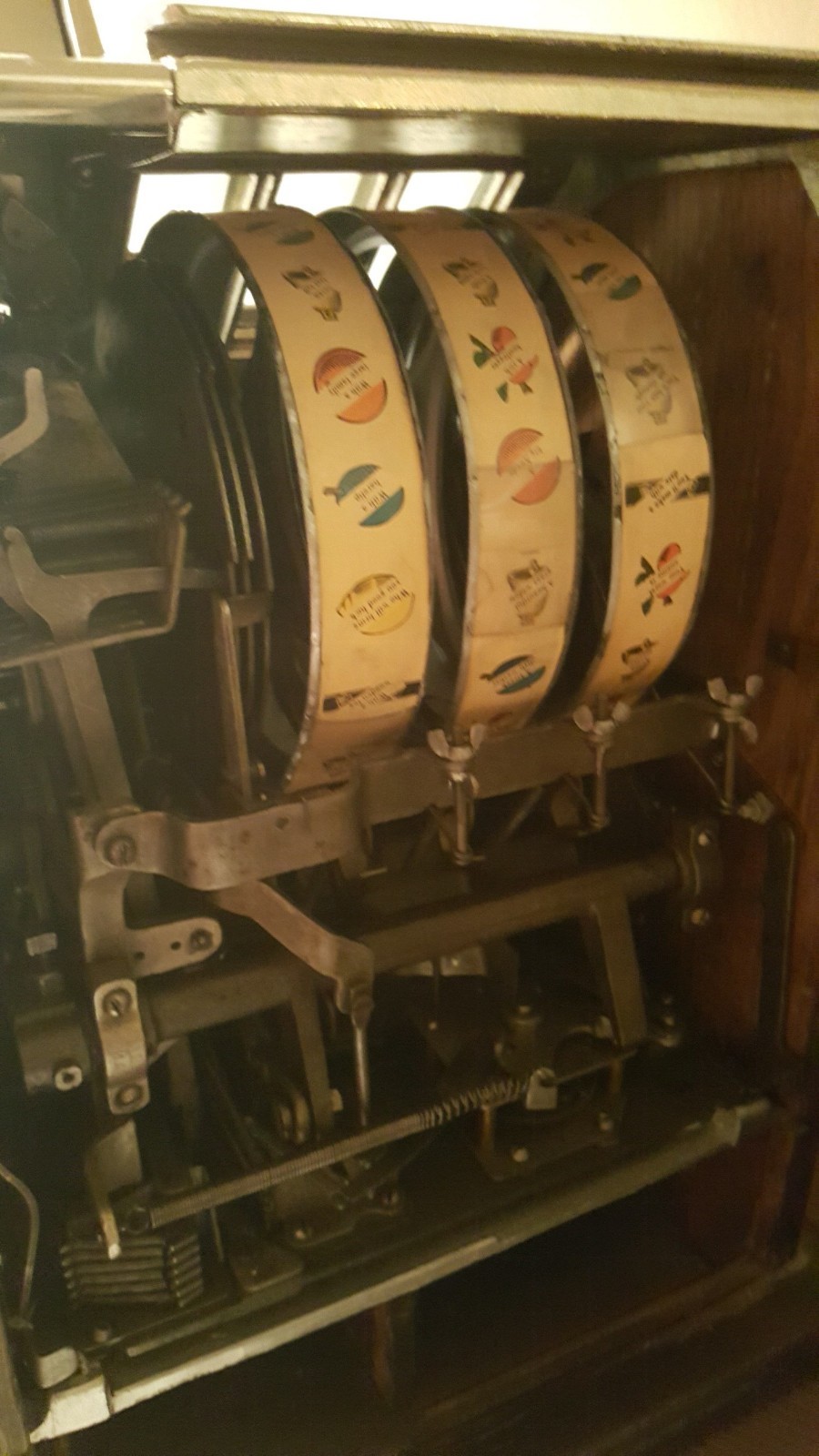 Mills 1934 Skyscraper 5-Cent Slot Machine (Restored) With Original Back.