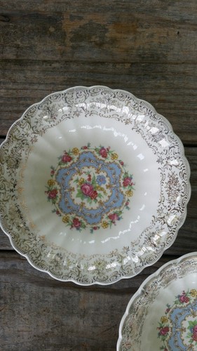 Set of 5 Limoges America Lyric China Fruit/ Dessert (Sauce) bowls 5 1/4