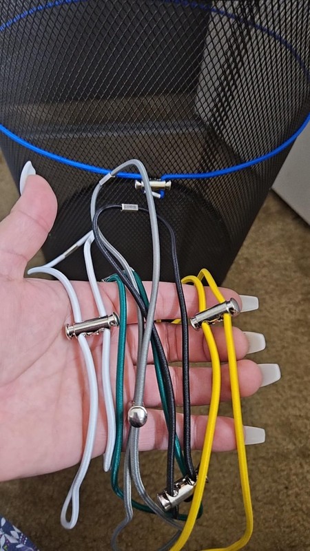 6Pcs Garbage Can Bands Cord Adjustable Large Trash Can Rubber ...