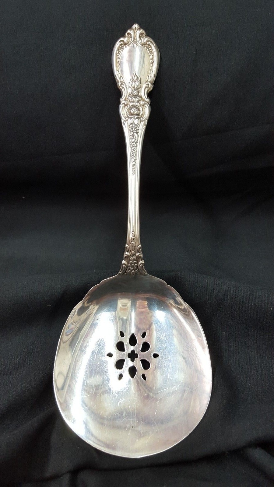 Towle Co. Charlemagne Pattern Sterling Silver Slotted Serving Spoon Spatula