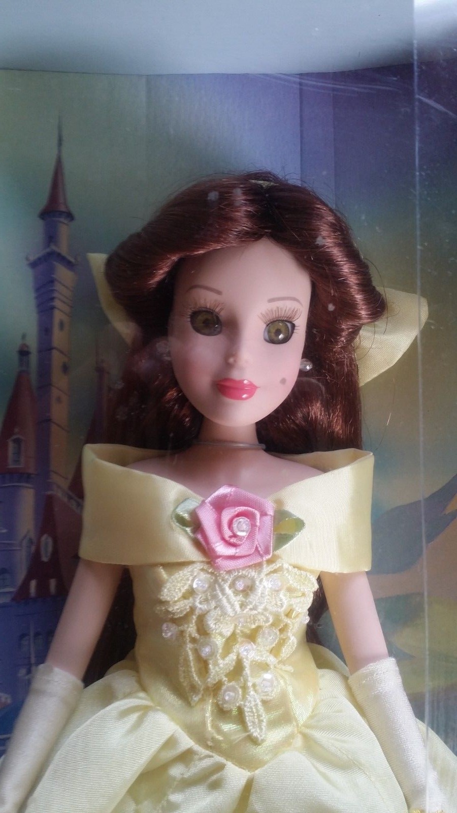 KEEPSAKE 2001 DISNEY'S belle Porcelain Keepsake Doll by BK Collectibles