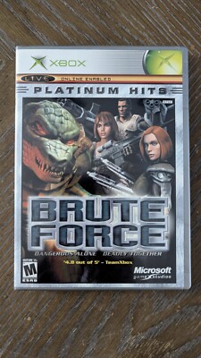 Microsoft Original XBox Video Game Platinum Hits Brute Force Rated M