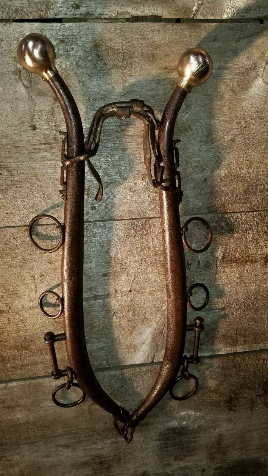 Original vintage horse hames decorative use repurpose.Steampunk