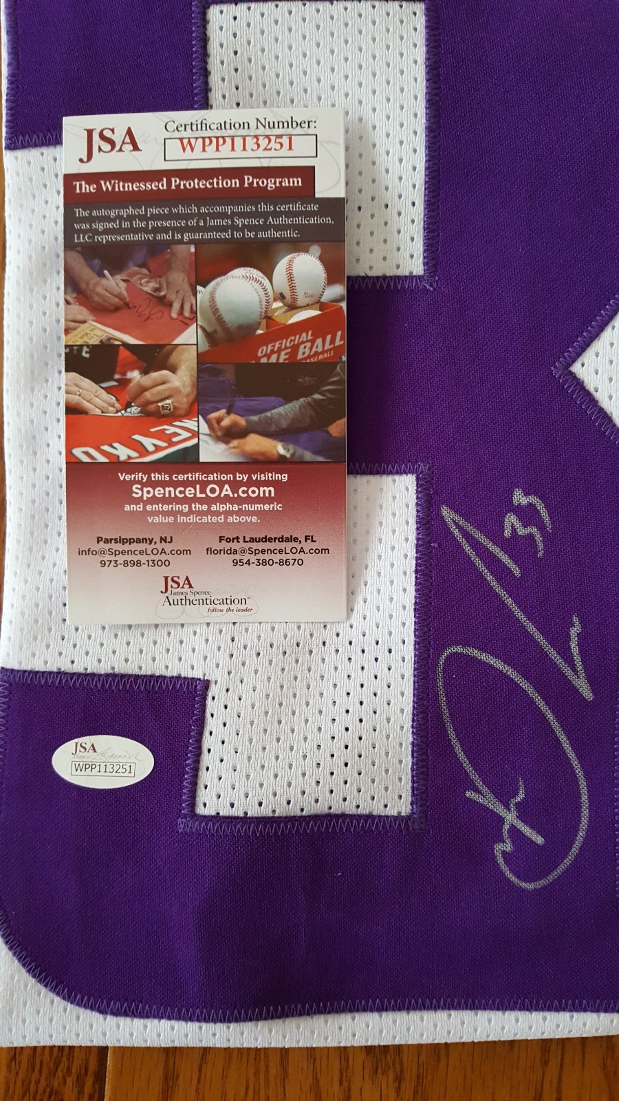 Dalvin Cook Autographed Signed Minnesota Vikings Jersey JSA COA