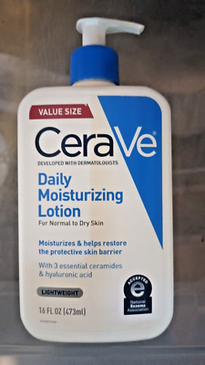 CeraVe Daily Moisturizing Lotion Normal/Dry Skin Lightweight 16 oz DMG LABEL NEW