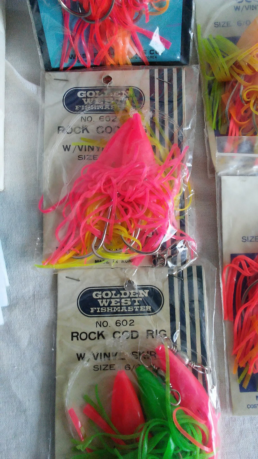 Mooching & Vtg Rockfish Hook Rigs All New Old Stock 14 Packs In All Norway Korea